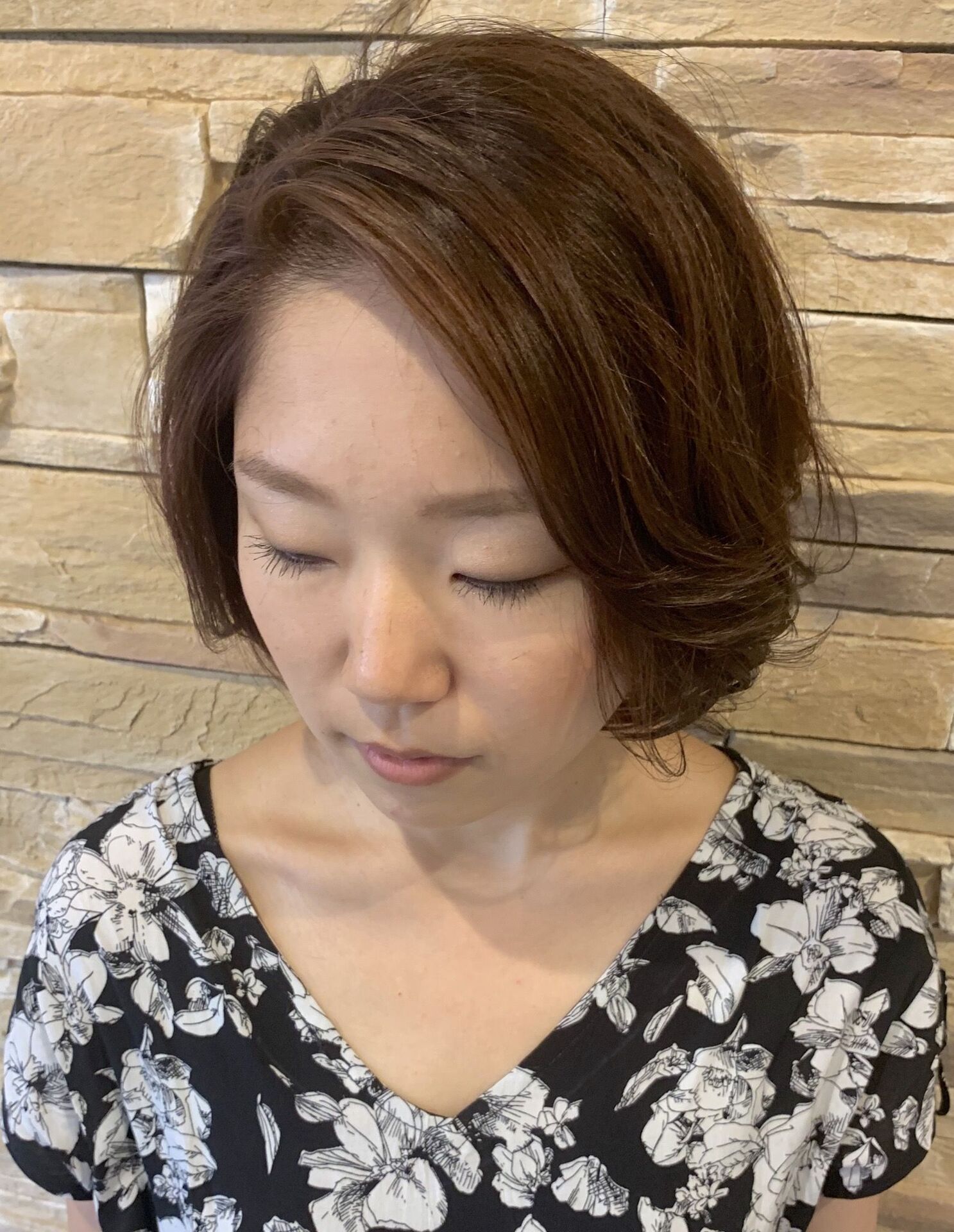 ショートボブスタイルは大阪美容室、RanaCienへ