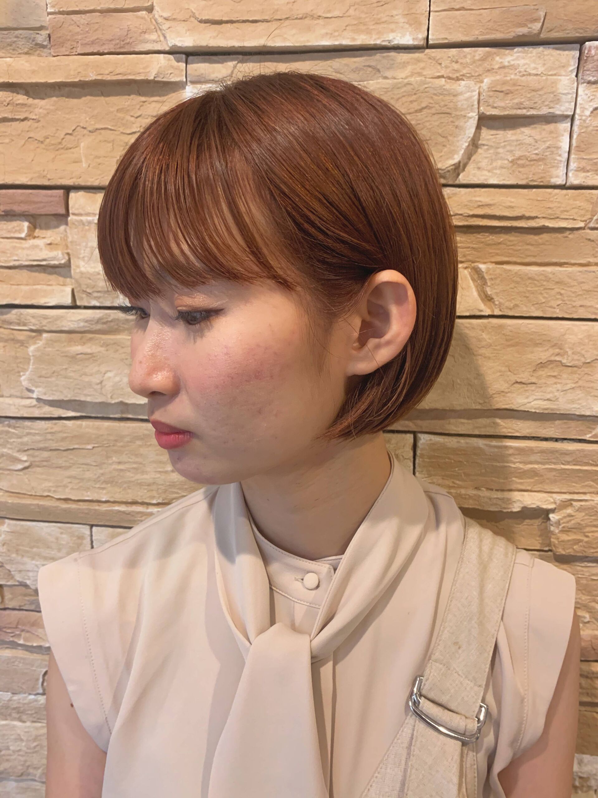 かわいい切りっぱなしボブは谷町四丁目RanaCienにお任せください🌼