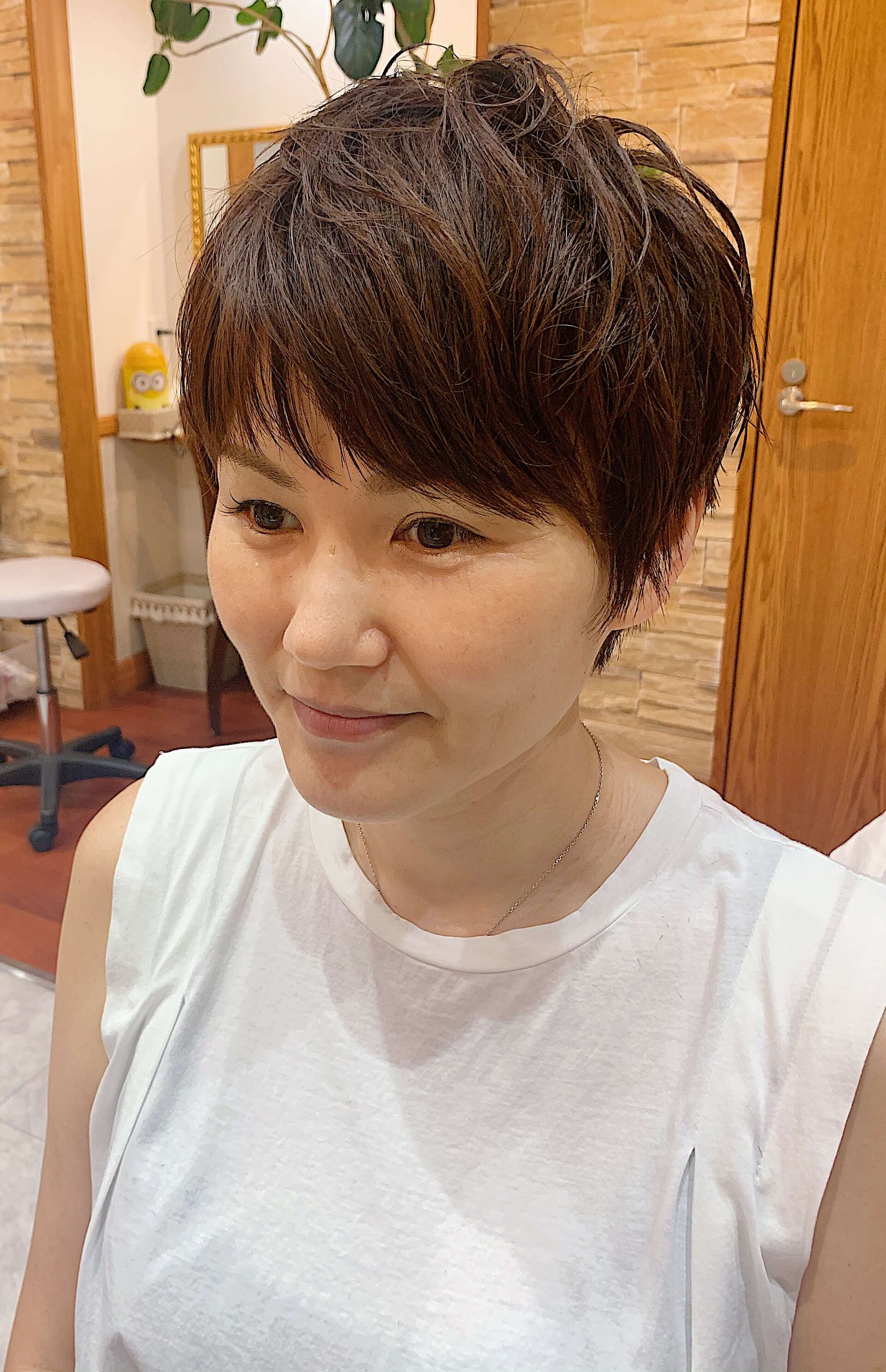 大人のベリーショートスタイルは谷町四丁目美容室RanaCienへ🌼